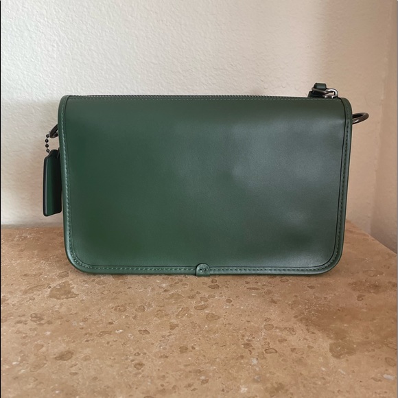 Coach Heritage Leather Crossbody Bag & Bag Charm - Picture 8 of 15